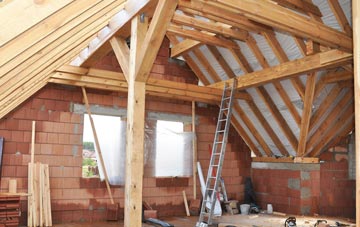 Furnace Wood attic trusses