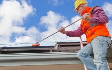 Furnace Wood soft wash roof cleaning